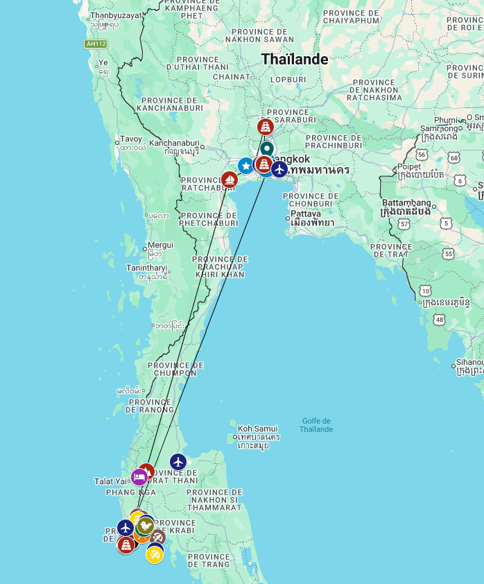 Map thau